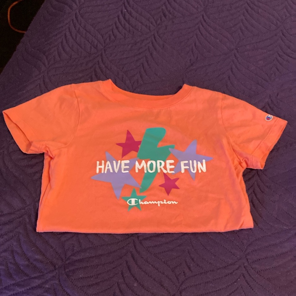 Kids champion short sleeve shirt